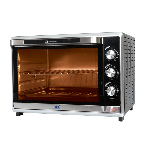 Anex Oven Toaster AG-3072 with open door on a white background