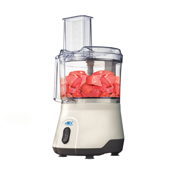 anex-deluxe-chopper-ag-3048 with red ingredients on a white background